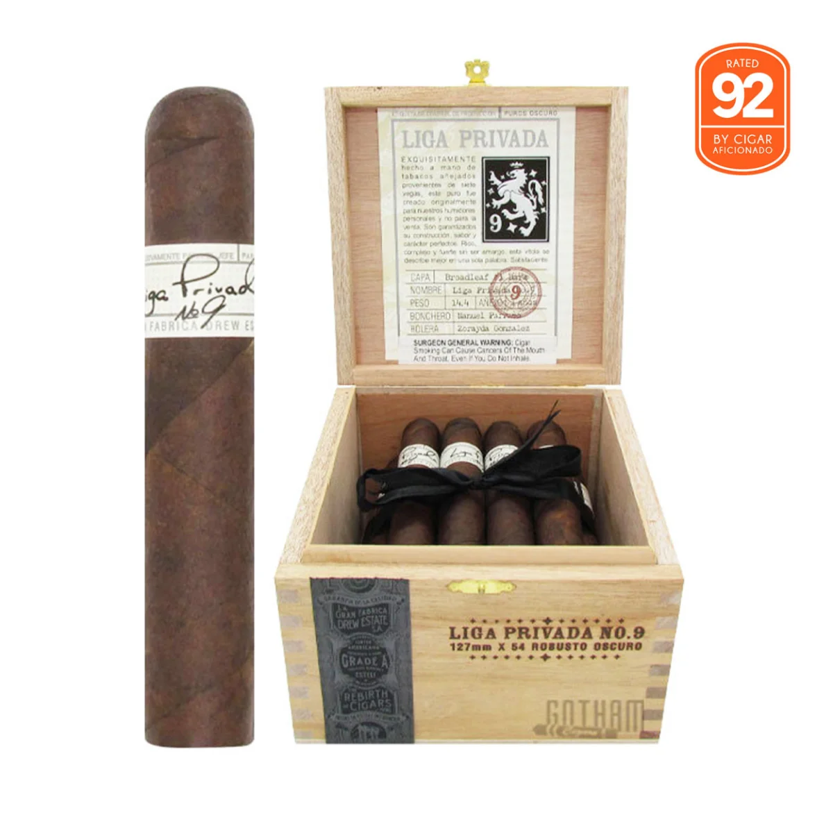 Liga Privada No. 9 Robusto Cigar Review — Score & Tasting Notes