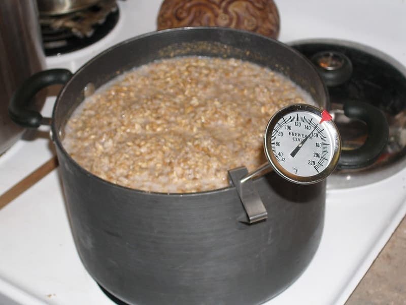 Mashing process in the beer brewing process
