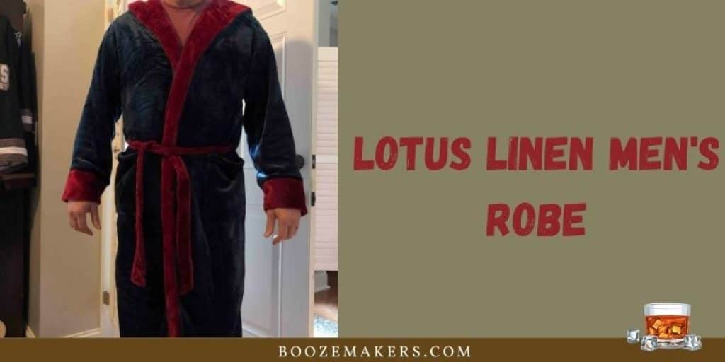 Lotus Linen Mens Robe