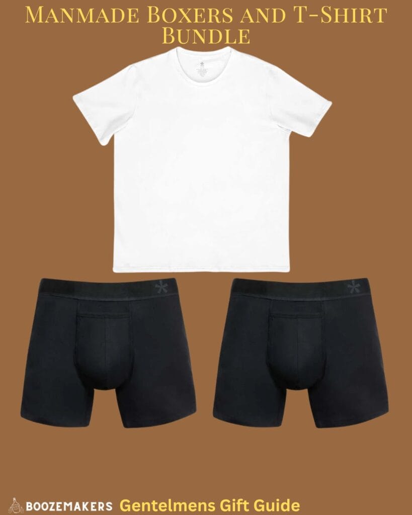 The Gentlemen's Fathers Day Gift Guide 2025 3 Manmade Boxers and T Shirt Bundle